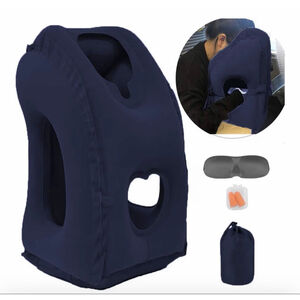 NEW Inflatable Travel Pillow Airplane Air Pillow Sleeping